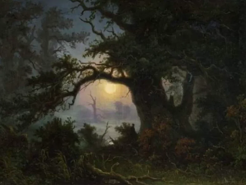 1808-Knud Baade - Un paesaggio meraviglioso al chiaro di luna